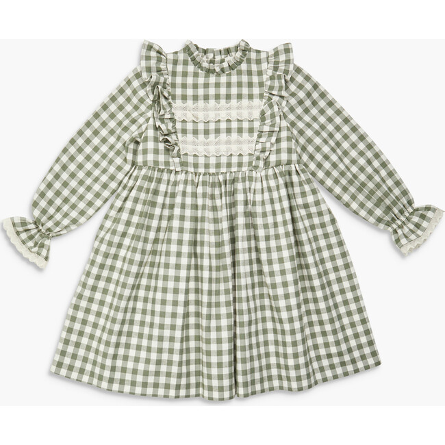 Soledad Dress Khaki Vichy