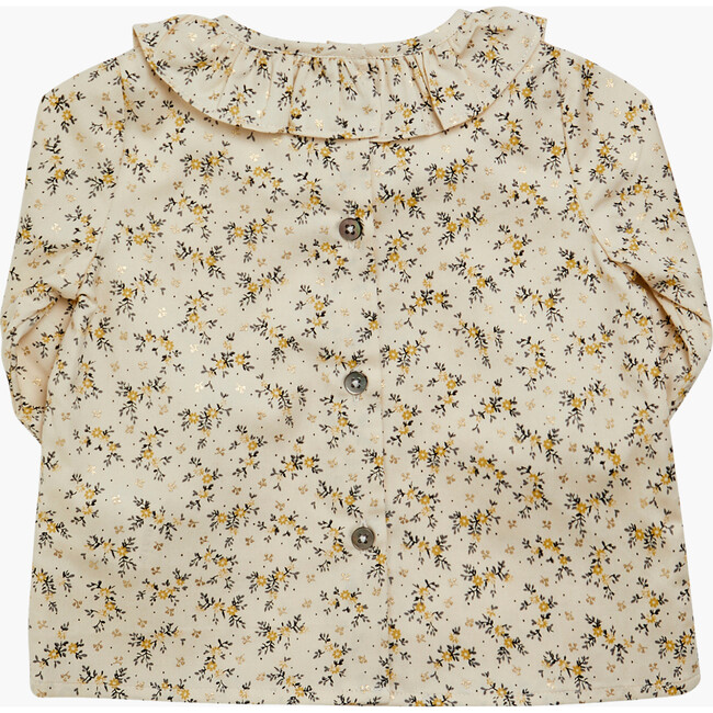 Amelia Blouse Black Gold Floral - Blouses - 2