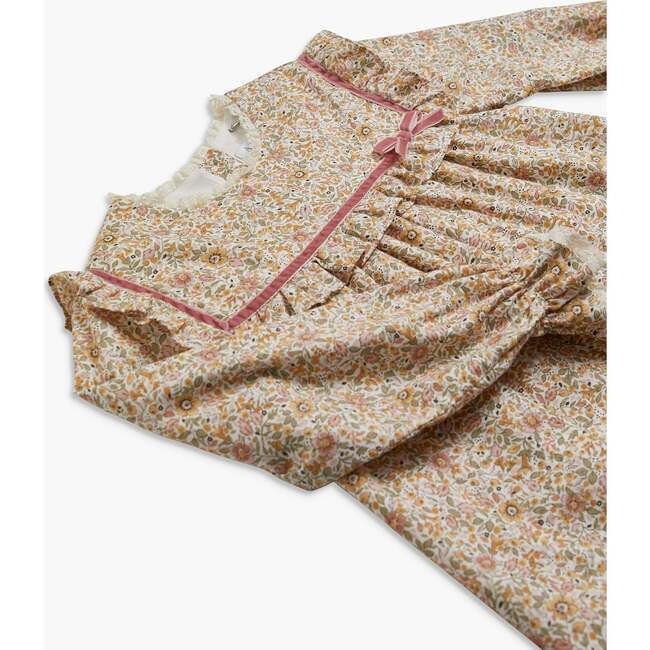 Capucine Dress Pink/Khaki Floral - Dresses - 3
