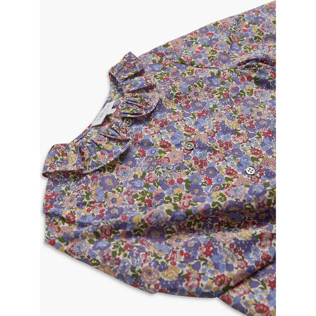 Amelia Blouse Green/Pink Liberty - Blouses - 3