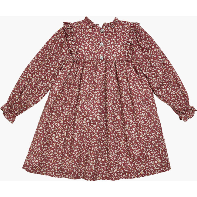 Avie Dress Burgundy Floral - Dresses - 3