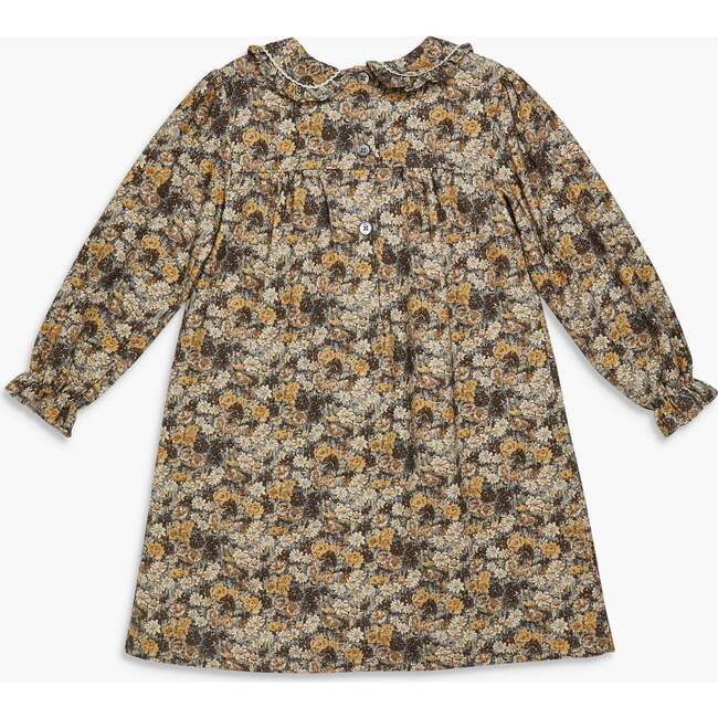 Antoinette Dress Floral Emerised Twill - Dresses - 4