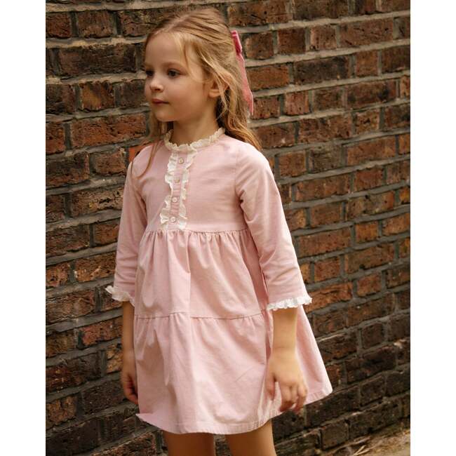 Ari Dress Sweet Pink Babycord - Dresses - 3