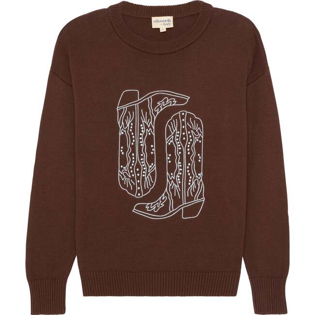 Riley Crewneck Sweater, Cowgirl Boots