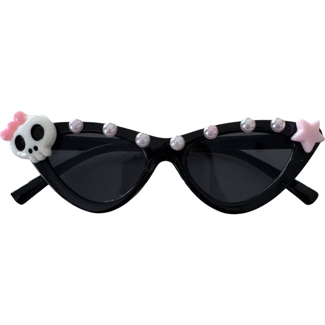 Sweet Skull Elle Cat Eye Sunnies, Black