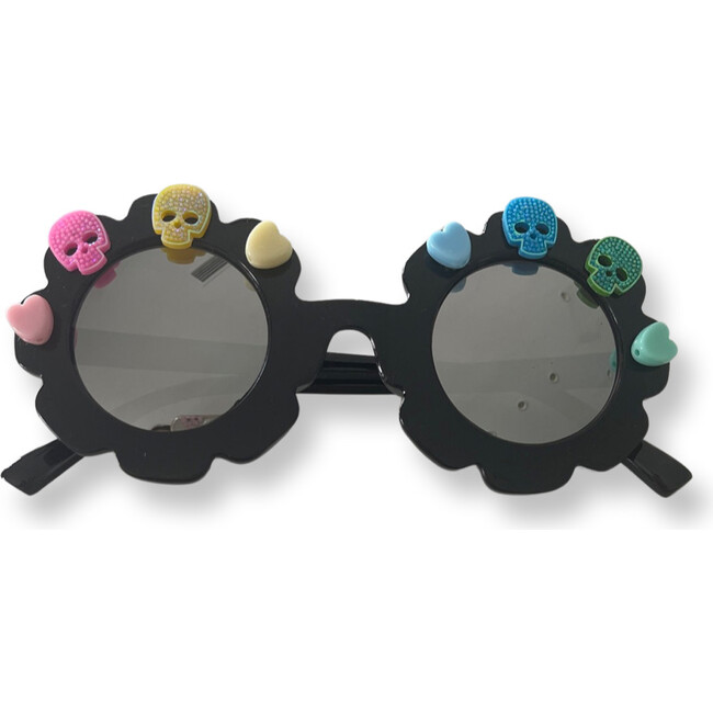 Skull Love Cami Flower Sunnies, Black