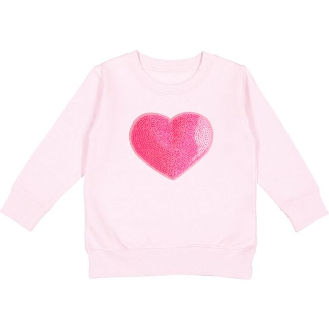 Heart Sequin Patch Sweatshirt, Ballet