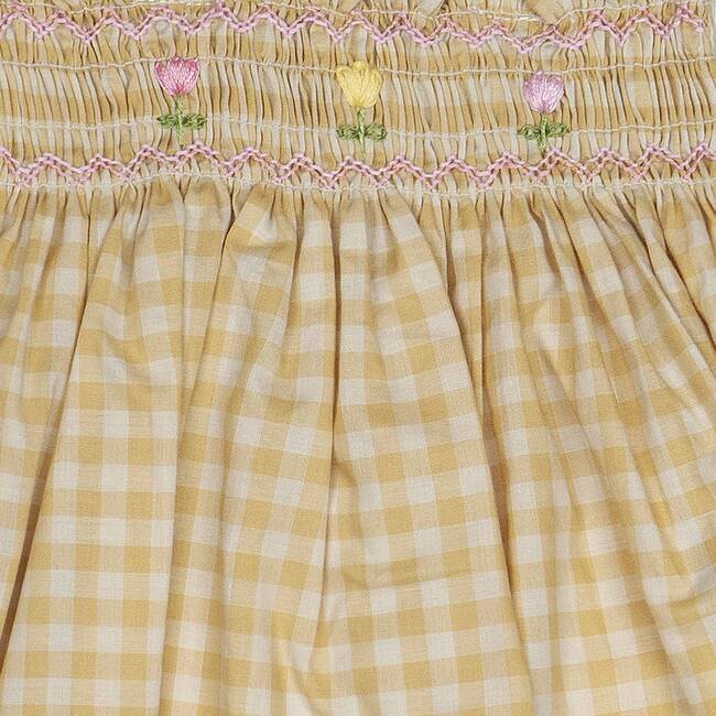 Flutter Two Piece Set, Yellow Gingham - Mixed Apparel Set - 2