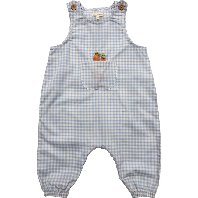 Carrot Pocket Set, Blue Gingham - Mixed Apparel Set - 1
