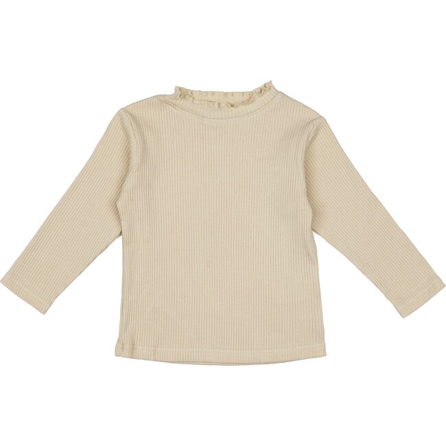 Rib Turtleneck, Taupe - Shirts - 1