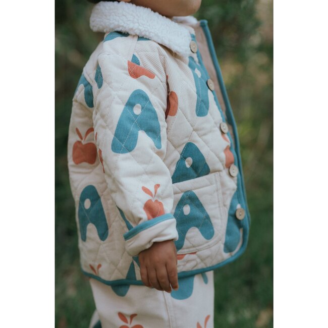 Quilted Jacket, Red Apple - Jackets - 4