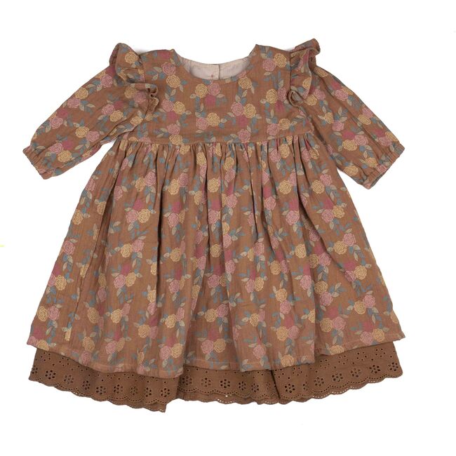 Leilah Dress, Caramel Roses - Cardigans - 1