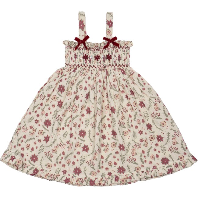 Smock Dress, Holiday Floral - Dresses - 1