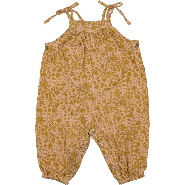 Jane Jumpsuit, Harvest Floral Brandied Apricot - Rompers - 1