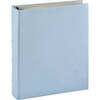Medium Clear Pocket Pebble Grain Leather Photo Album, Light Blue - Frames - 1 - thumbnail