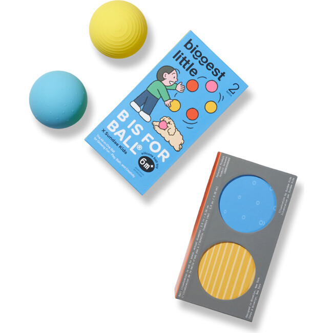 All-in-One Baby Ball in Bus Play Box, Yellow/Blue