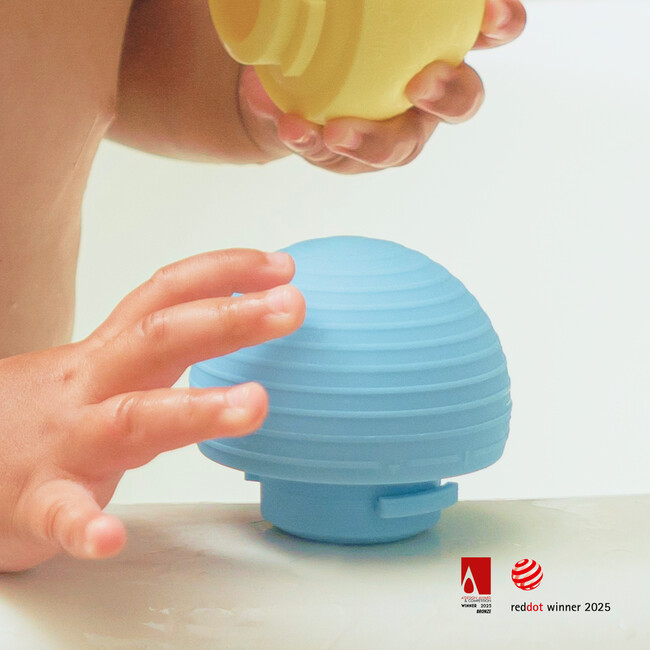 All-in-One Baby Ball for Sensory Bath & Play, Blue - Developmental Toys - 2