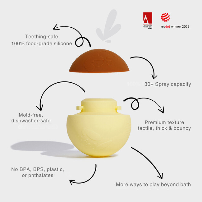 (un)Ordinary Squirty Bath Toy, Caramel Pudding - Bath Toys - 2