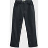 Faux Leather Straight Leg Pant, Black - Pants - 1 - thumbnail
