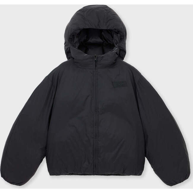 Recycled Nylon Reversible Puffer, Black