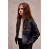 Faux Leather Boxy Shirt - Jackets - 2