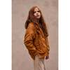 Padded Bomber Jacket With Removable Hood, Sudan Brown - Jackets - 2