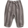 Striped Fleece Sweatpant, Grey - Pants - 1 - thumbnail
