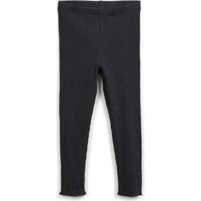 Ribbed Leggings, Charcoal