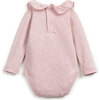Ruffled Collar Onesie, Pink - Onesies - 3