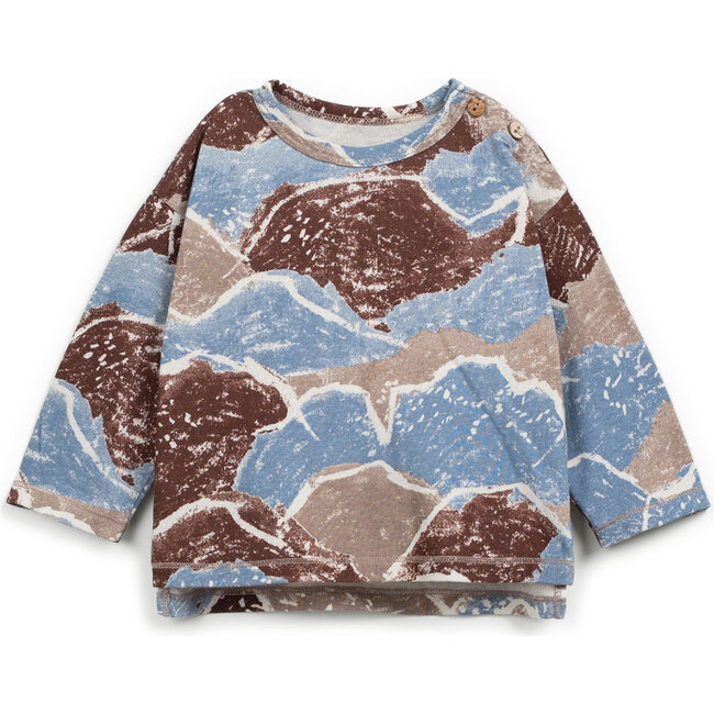 Moutain Print Long Sleeve T-Shirt , Prints