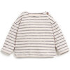 Long Sleeve Tee, Charcoal Stripes - T-Shirts - 1 - thumbnail