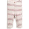 Leggings, Raspberry Stripes - Leggings - 1 - thumbnail