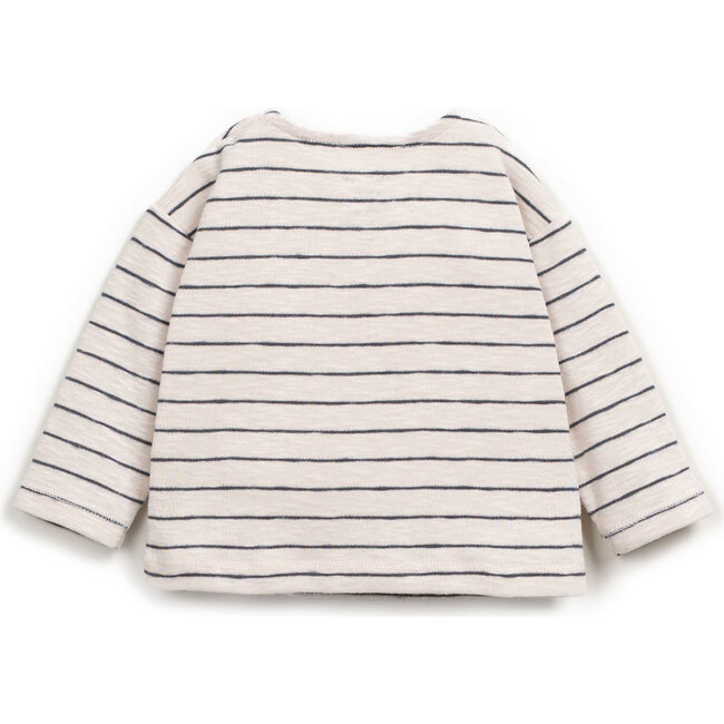 Long Sleeve Tee, Charcoal Stripes - T-Shirts - 2