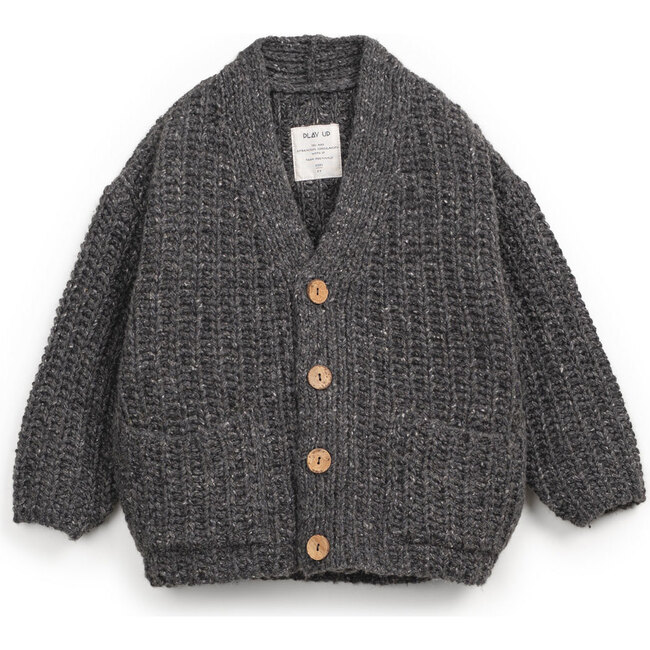 Knitted Cardigan, Charcoal