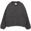 Knitted Sweater, Charcoal - Sweaters - 1 - thumbnail