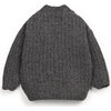 Knitted Cardigan, Charcoal - Cardigans - 2
