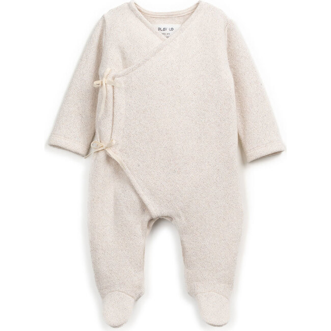 Kimono Jersey Footie, Cream