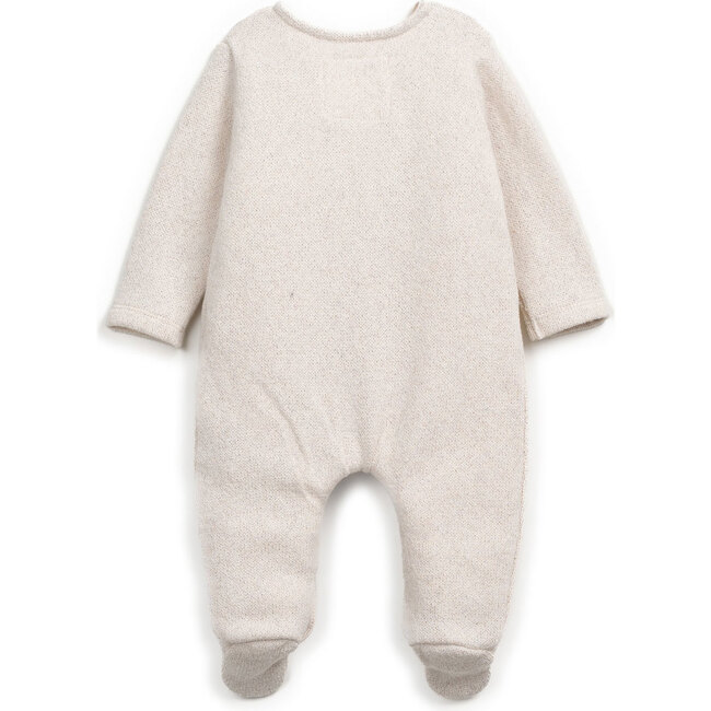 Kimono Jersey Footie, Cream - Jumpsuits - 3