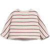Jersey Sweater, Raspberry Stripes - Sweaters - 2