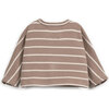 Jersey Sweater, Mocha Stripes - Sweaters - 2