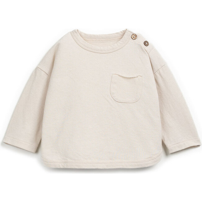 Jersey Long Sleeve T-Shirt, Beige