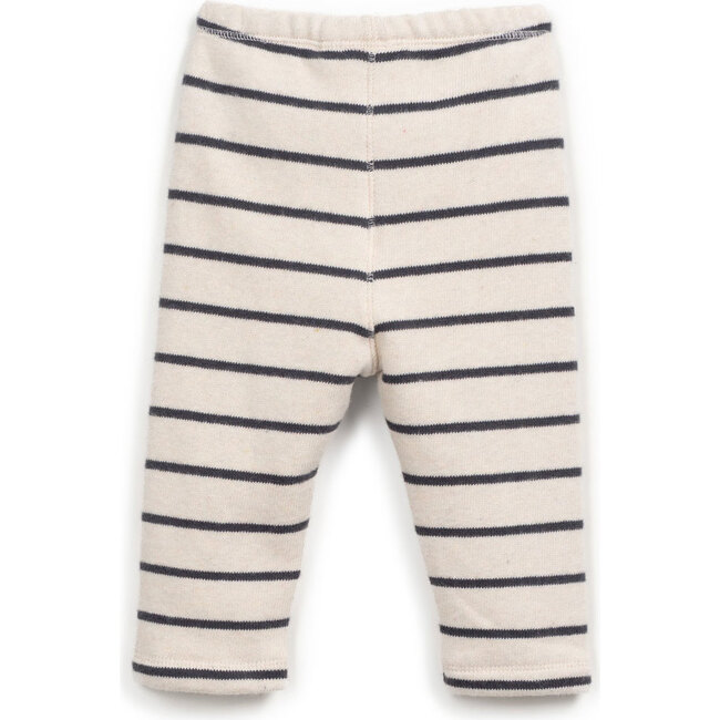 Jersey Stripe Legging, Charcoal Stripes - Leggings - 2