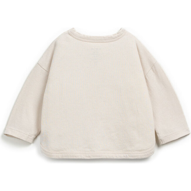 Jersey Long Sleeve T-Shirt, Beige - T-Shirts - 2