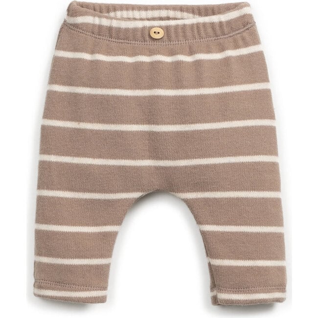 Jersey Leggings, Mocha Stripes
