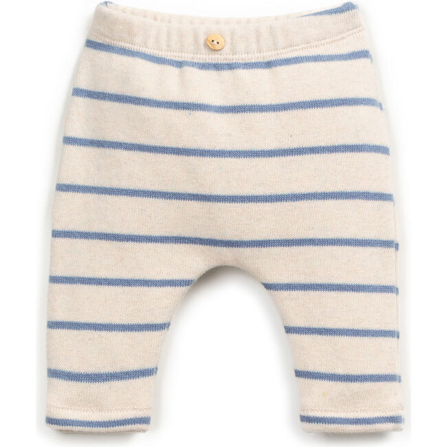 Jersey Leggings, Blue Stripes