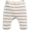 Jersey Leggings, Blue Stripes - Leggings - 1 - thumbnail