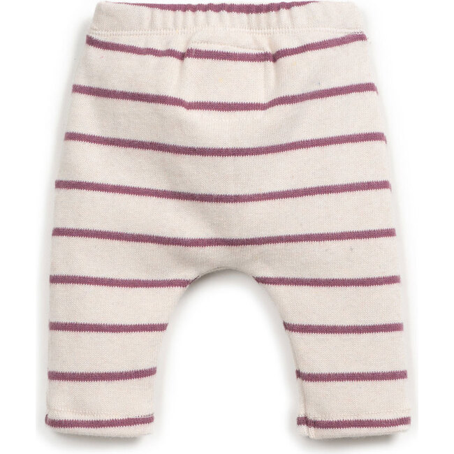 Jersey Leggings, Raspberry Stripes - Leggings - 2