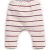 Jersey Leggings, Raspberry Stripes - Leggings - 2
