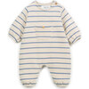 Jersey Jumpsuit, Blue Stripes - Jumpsuits - 1 - thumbnail