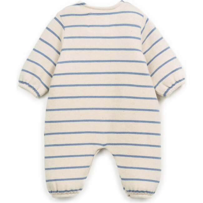 Jersey Jumpsuit, Blue Stripes - Jumpsuits - 2